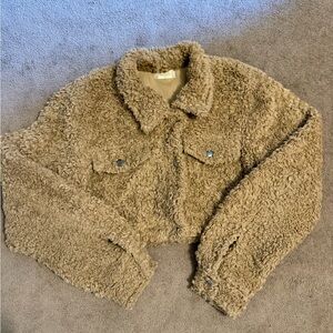 Altar'd State Tan Teddy Jacket